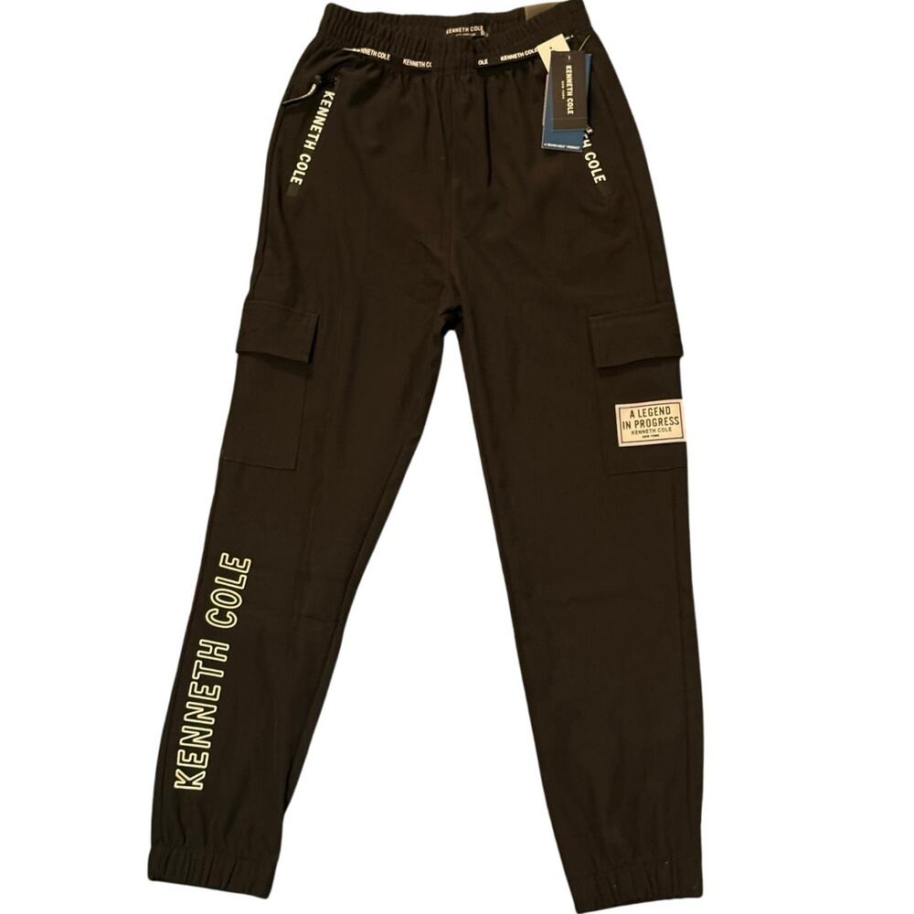 NWT Kenneth Cole Tech Black Jogger Adult Small (8) KE7K11BLKC